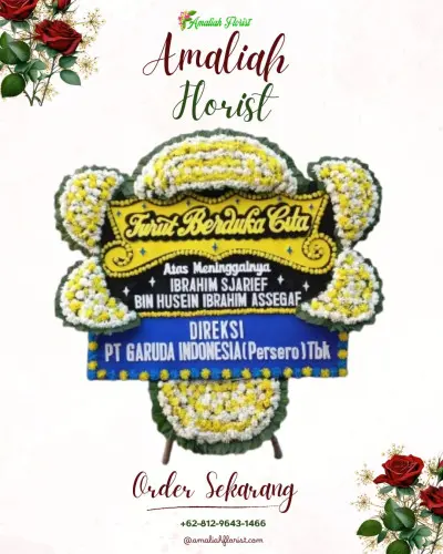 Papan Bunga Duka di Dulomo Selatan
