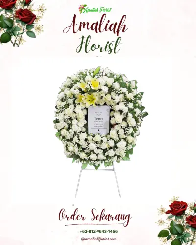 Krans Bunga Duka Cita di Dulomo Selatan